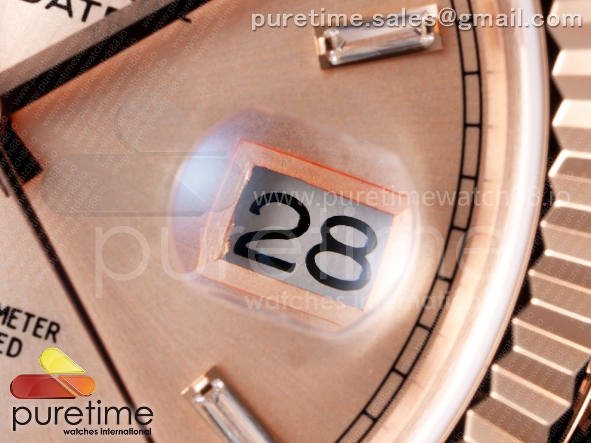 Day Date 40 RG TMF RG Diamonds Dial on President Bracelet VR3255