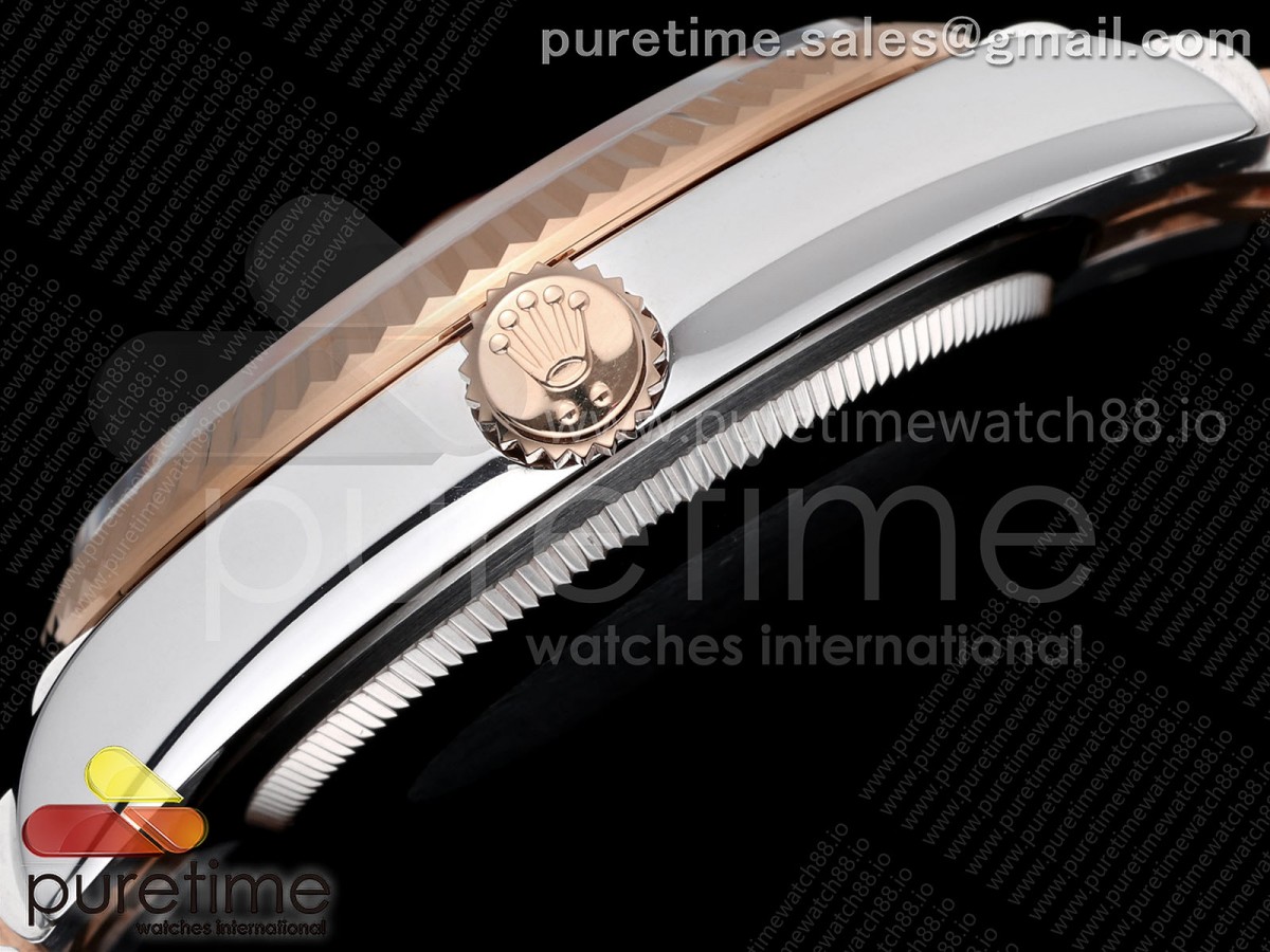 DateJust 36 126231 QF Gray Dial Green Roman on Jubilee Bracelet QF3235
