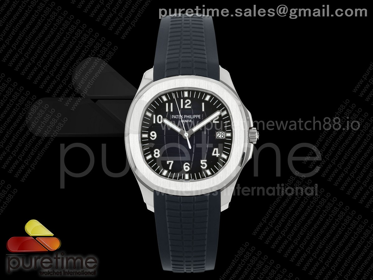 Aquanaut 5168G 42mm SS DDF SW Blue Dial on Blue Rubber Strap DD324 (Weighted) V2
