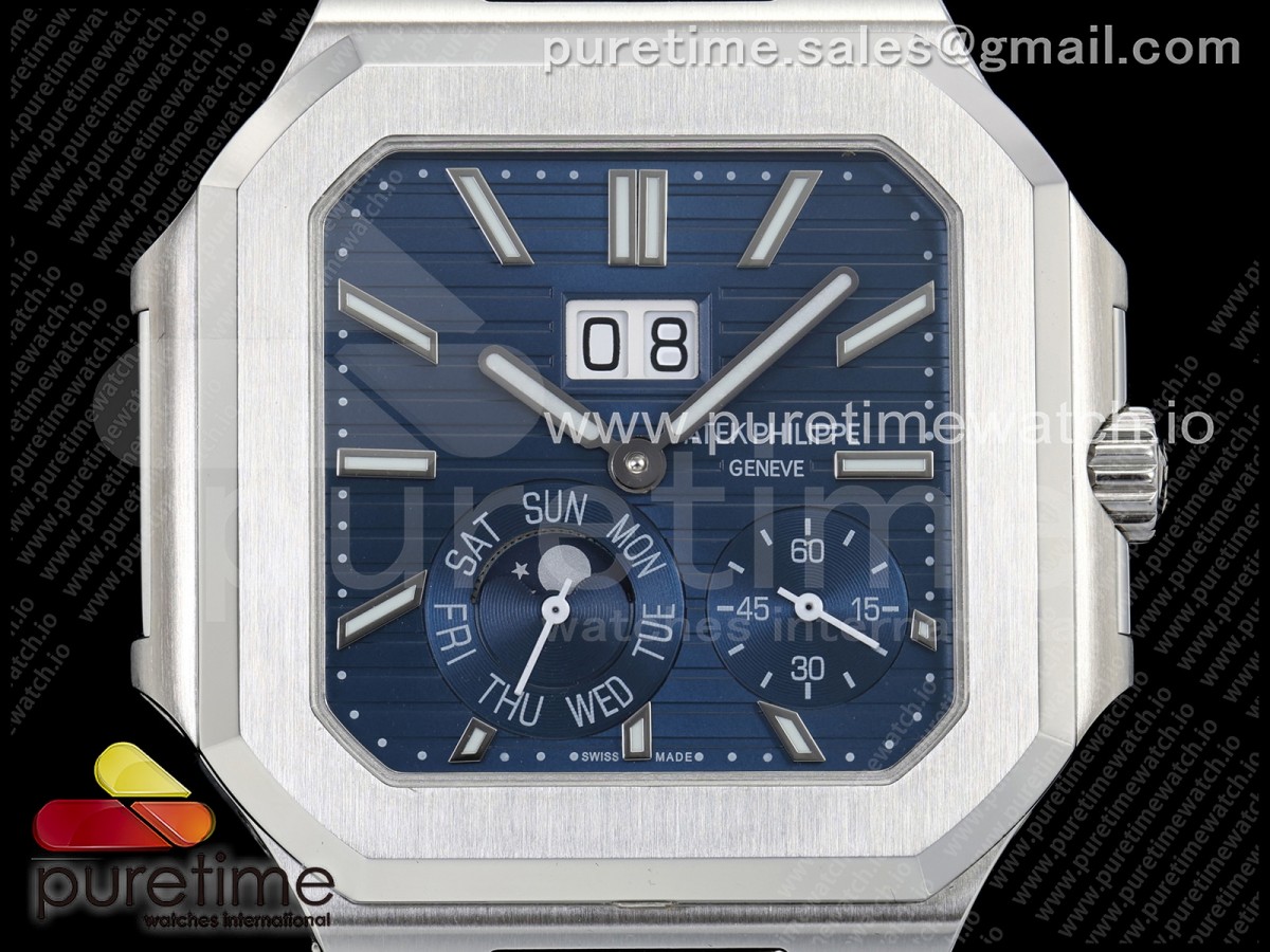 Cubitus 5822 SS 2F Blue Dial on Blue Fabric Strap A240