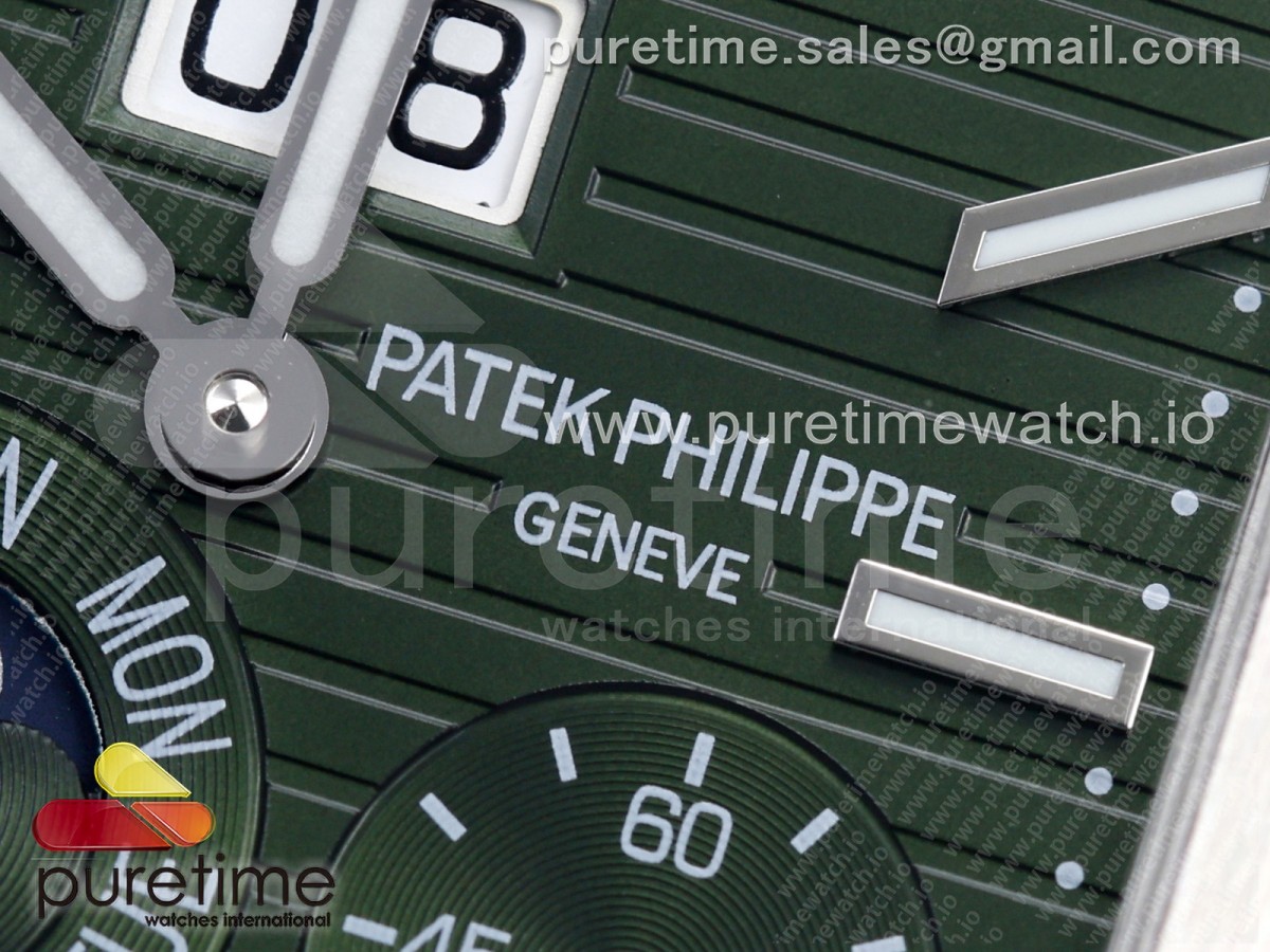 Cubitus 5822 SS 2F Green Dial on Black Fabric Strap A240