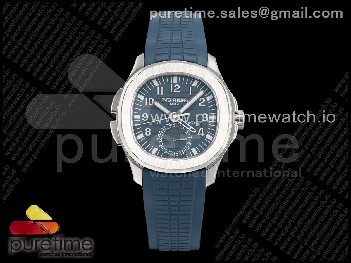 Aquanaut 5164 SS 2F Blue Dial on Blue Rubber Strap A324
