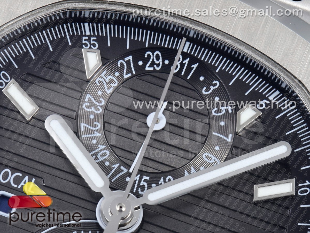 Nautilus 5990 SS 2F Gray Dial on SS Bracelet A520