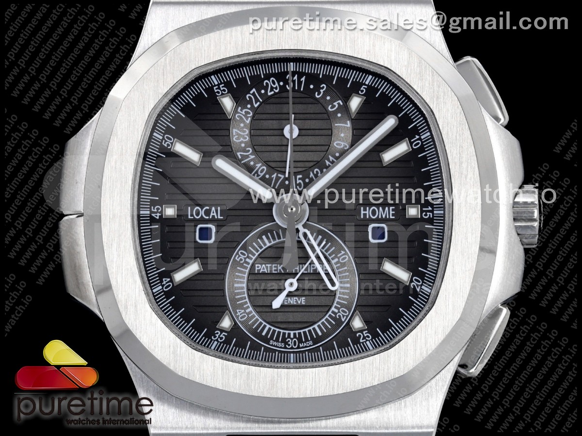 Nautilus 5990 SS 2F Gray Dial on SS Bracelet A520