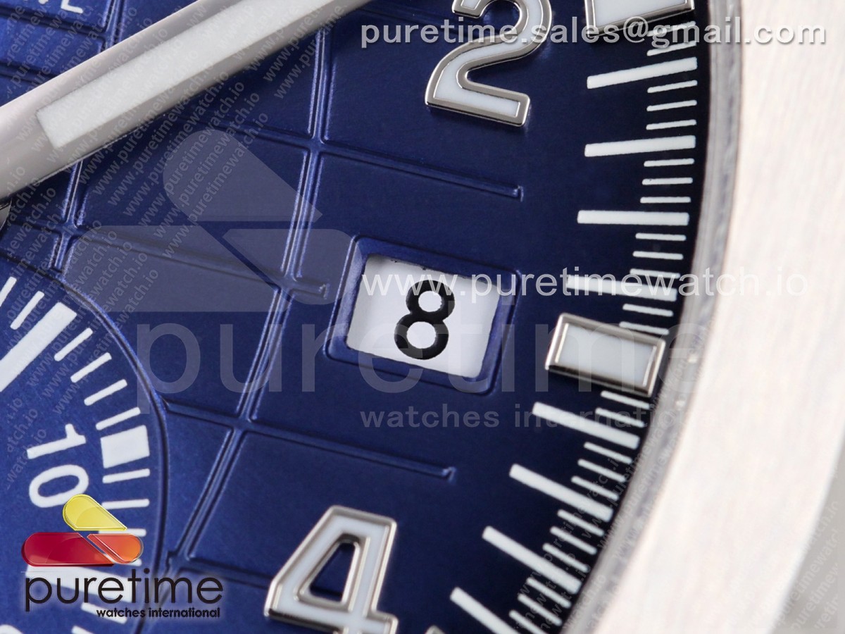 Aquanaut 5968 SS 2F Blue Dial on Blue Rubber Strap A520