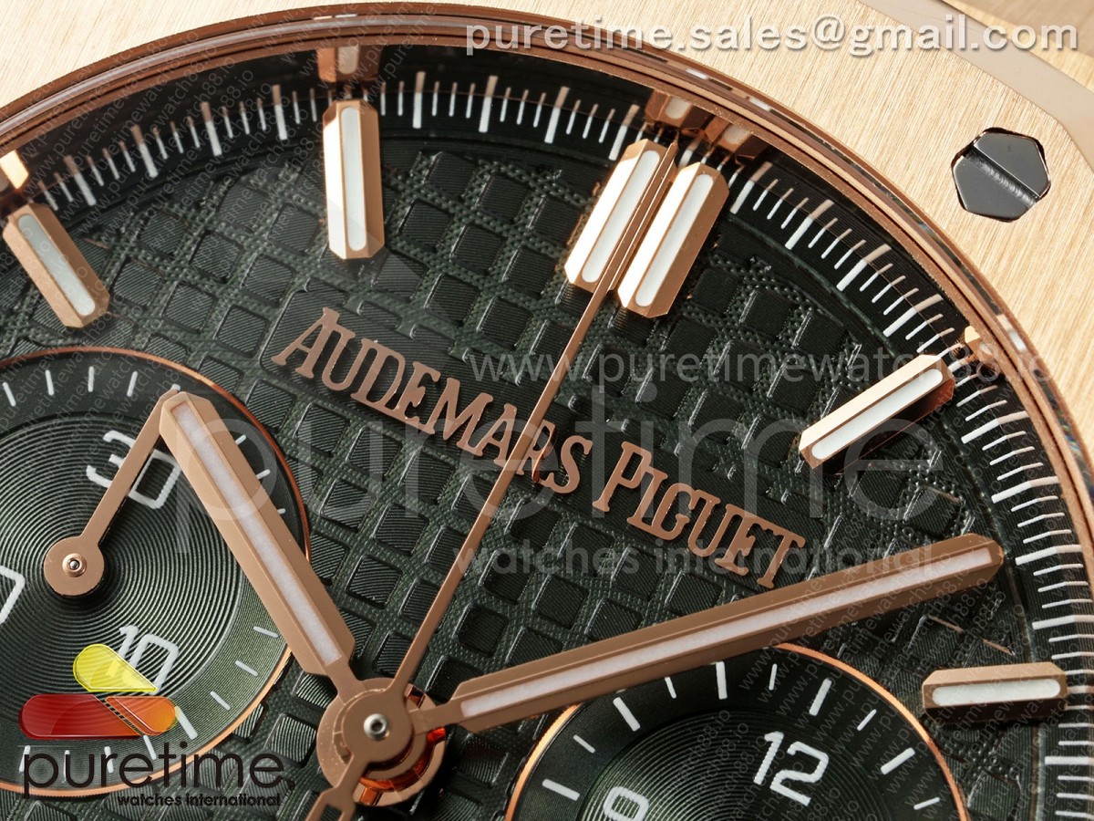 Royal Oak Chrono 26240 RG DDSF Green Dial on RG Bracelet DD4401
