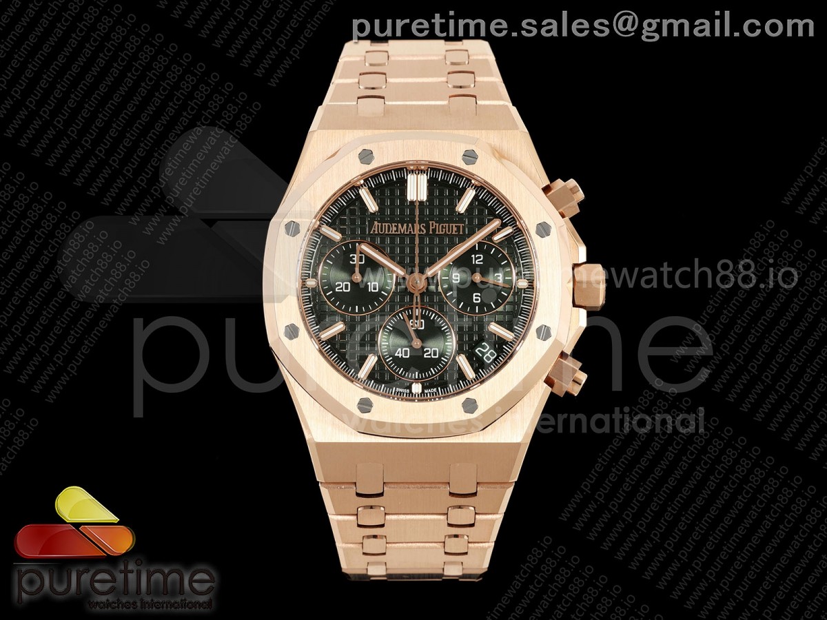 Royal Oak Chrono 26240 RG DDSF Green Dial on RG Bracelet DD4401