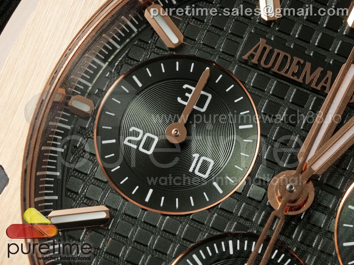 Royal Oak Chrono 26240 RG DDSF Green Dial on RG Bracelet DD4401