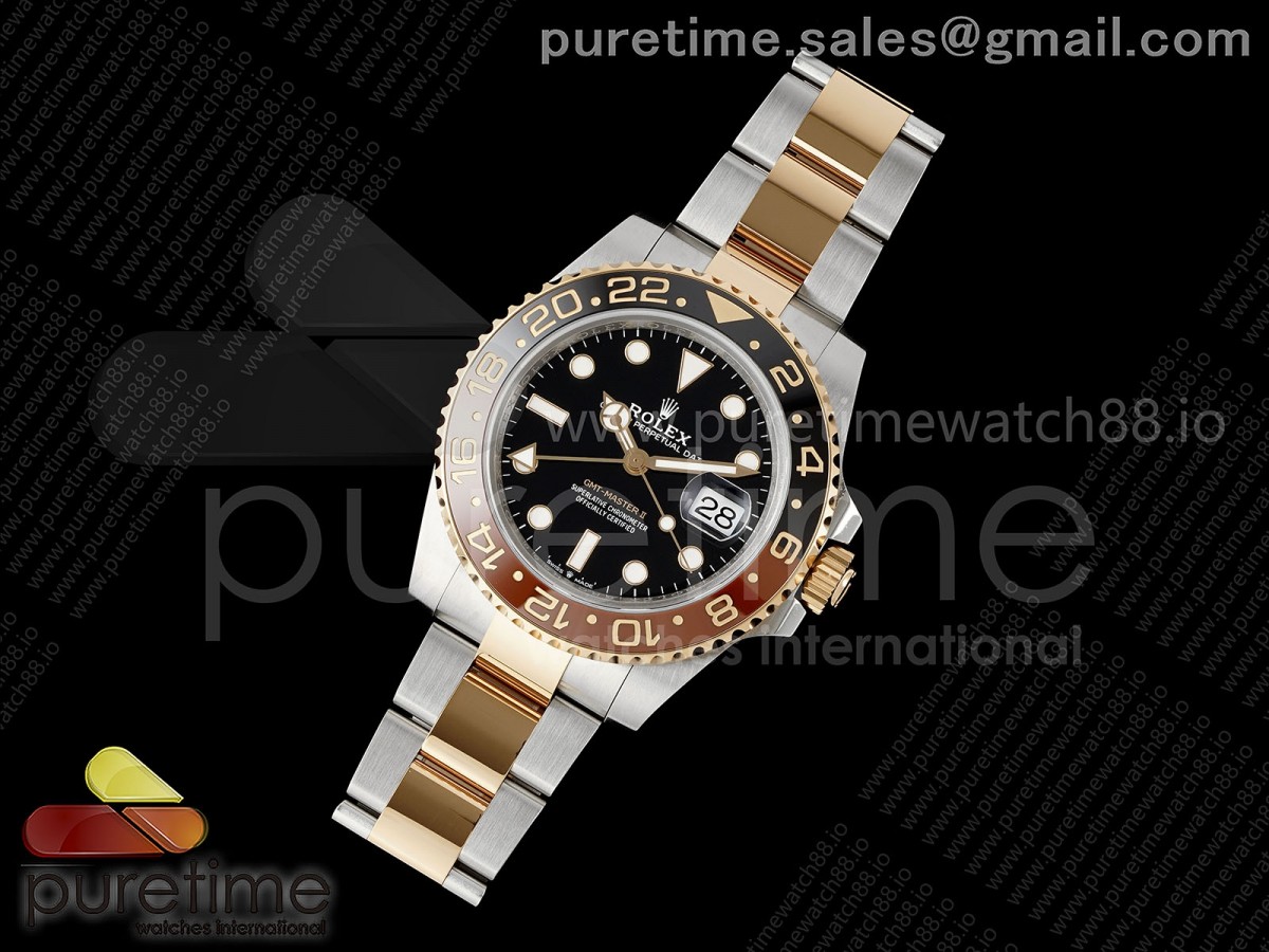 GMT Master II 126711 CHNR 904L SS VSF on SS/RG Bracelet DD3285 CHS (Weighted)
