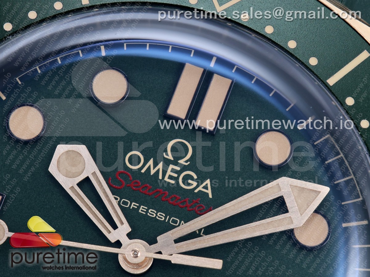 Seamaster 300M Diver Titanium/Bronze ORF Green Dial on Green Rubber OR8806