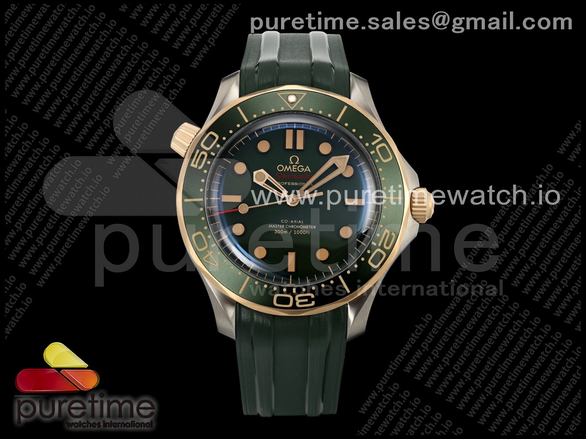 Seamaster 300M Diver Titanium/Bronze ORF Green Dial on Green Rubber OR8806