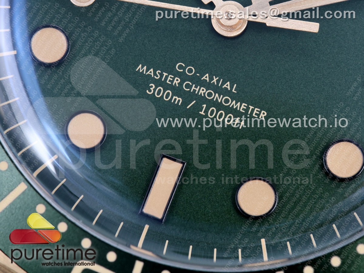Seamaster 300M Diver Titanium/Bronze ORF Green Dial on Green Rubber OR8806