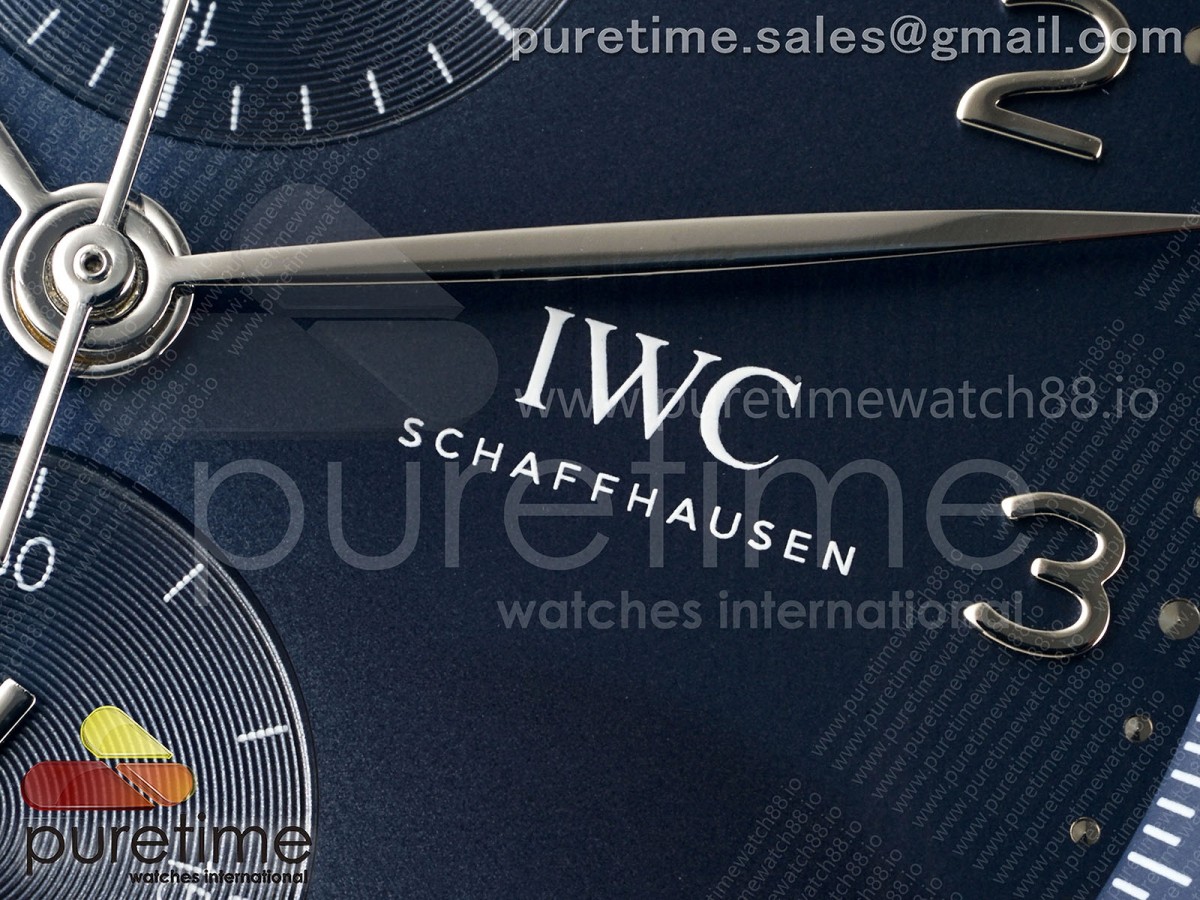Portugieser Chrono IW3716 APSF Best Edtion Blue Dial on SS Bracelet DD69355