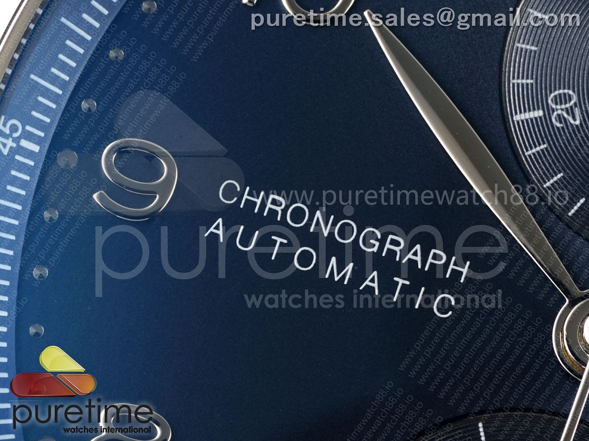 Portugieser Chrono IW3716 APSF Best Edtion Blue Dial on SS Bracelet DD69355