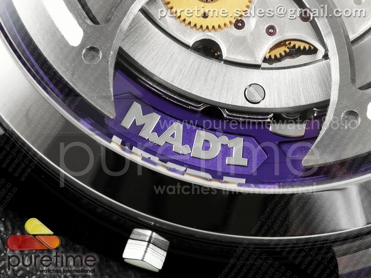 MB&F M.A.D.1.Purple SS K1F on Black Leather Strap Miyota 821A