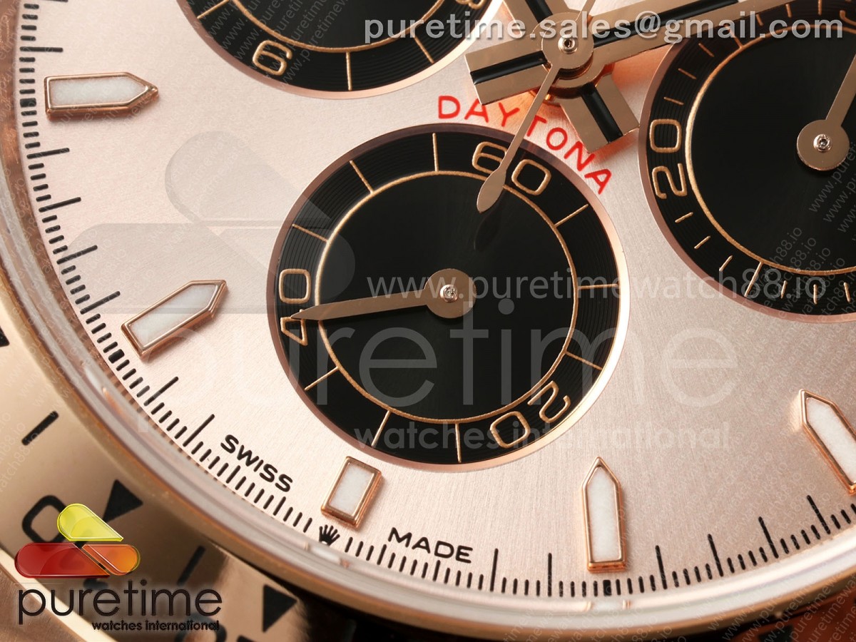 Daytona 126505 QF RG/Black Dial on RG Bracelet JH4131 (Free Sprung) V18