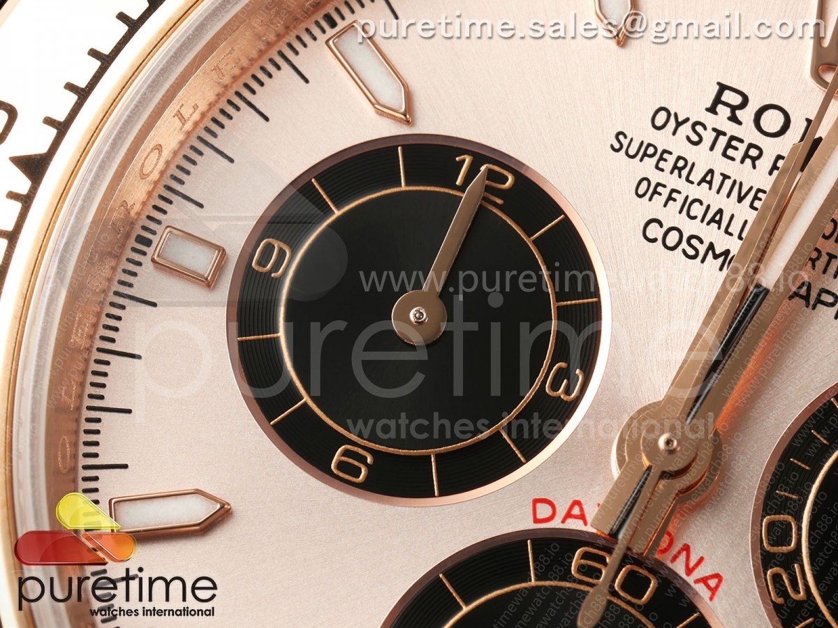 Daytona 126505 QF RG/Black Dial on RG Bracelet JH4131 (Free Sprung) V18