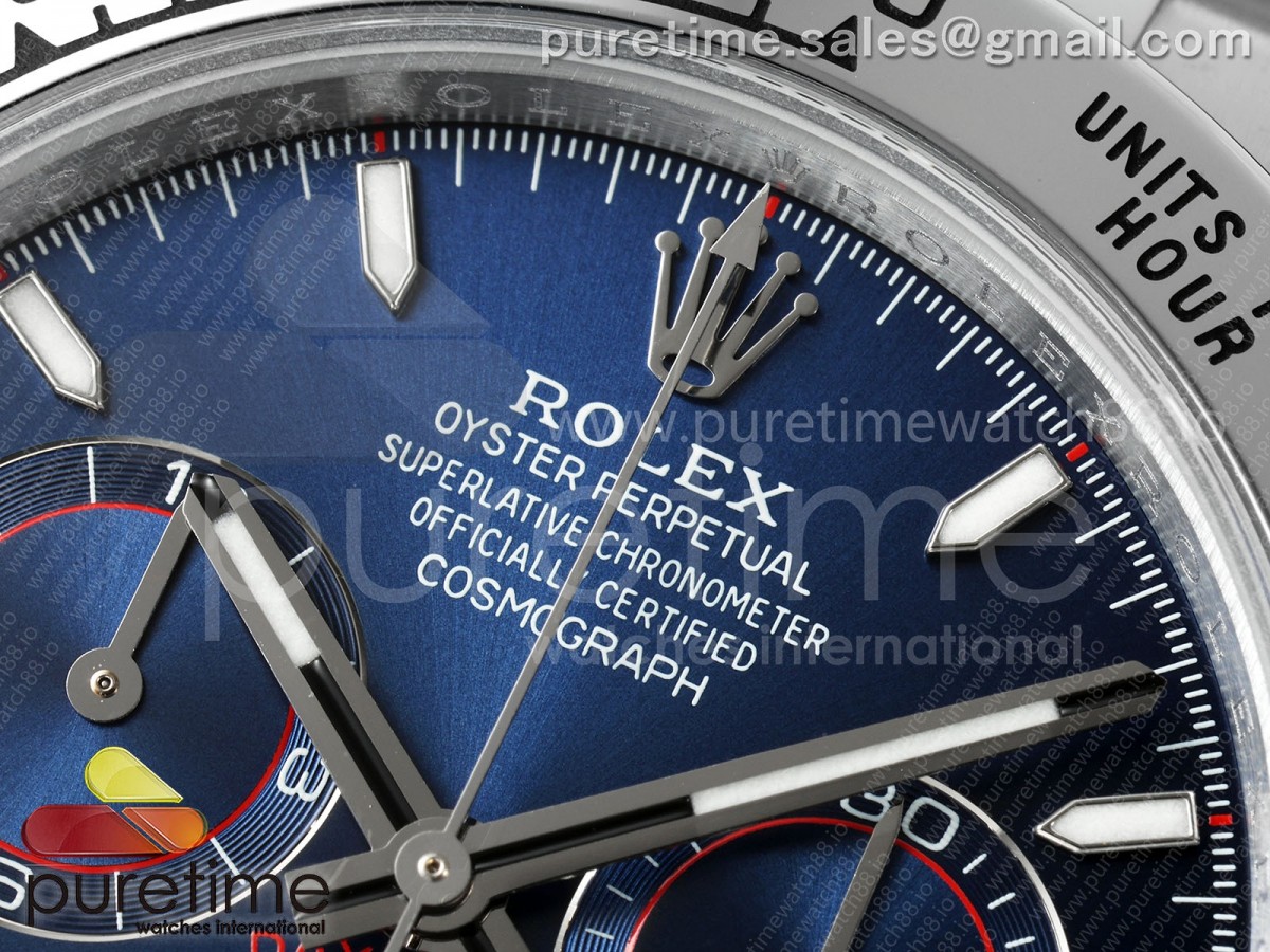 Daytona 126509 QF Blue Dial on SS Bracelet JH4131 (Free Sprung) V18