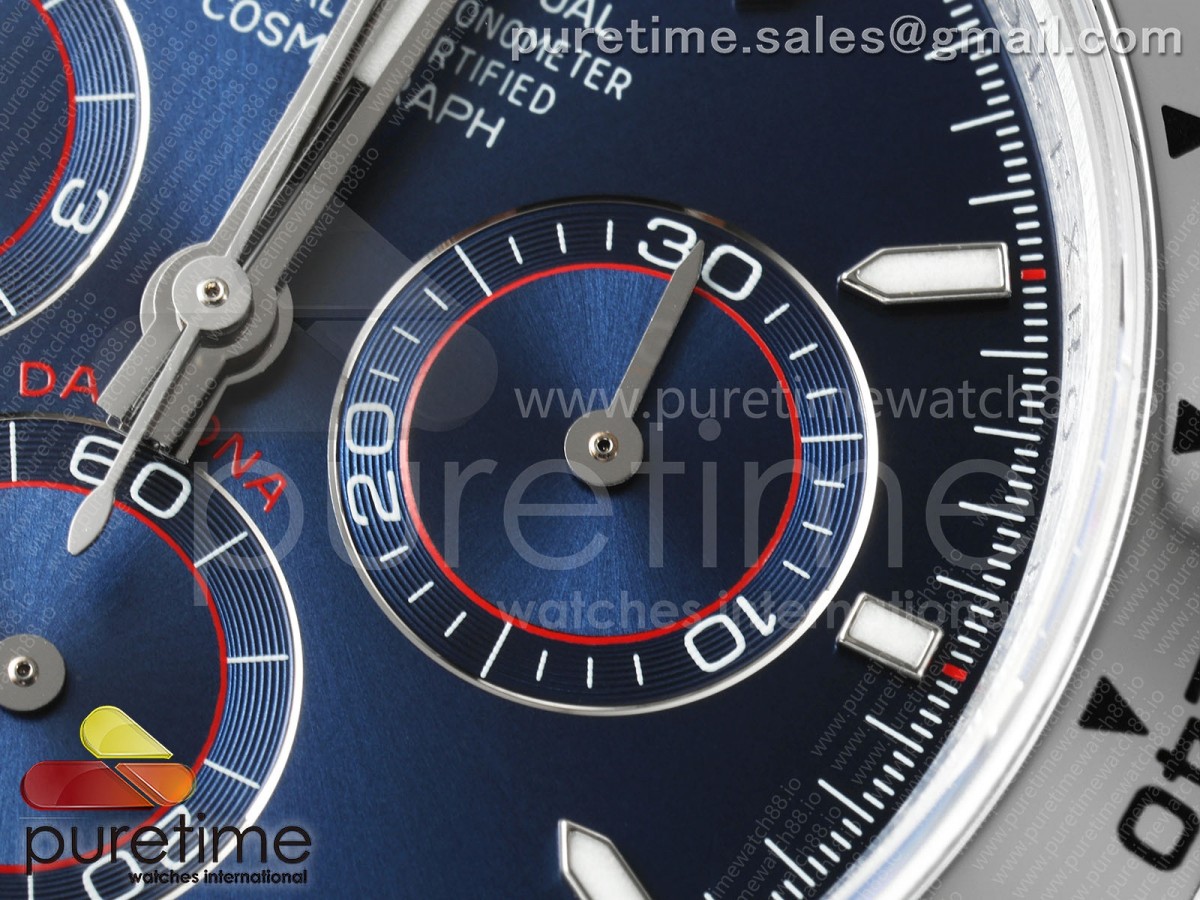 Daytona 126509 QF Blue Dial on SS Bracelet JH4131 (Free Sprung) V18