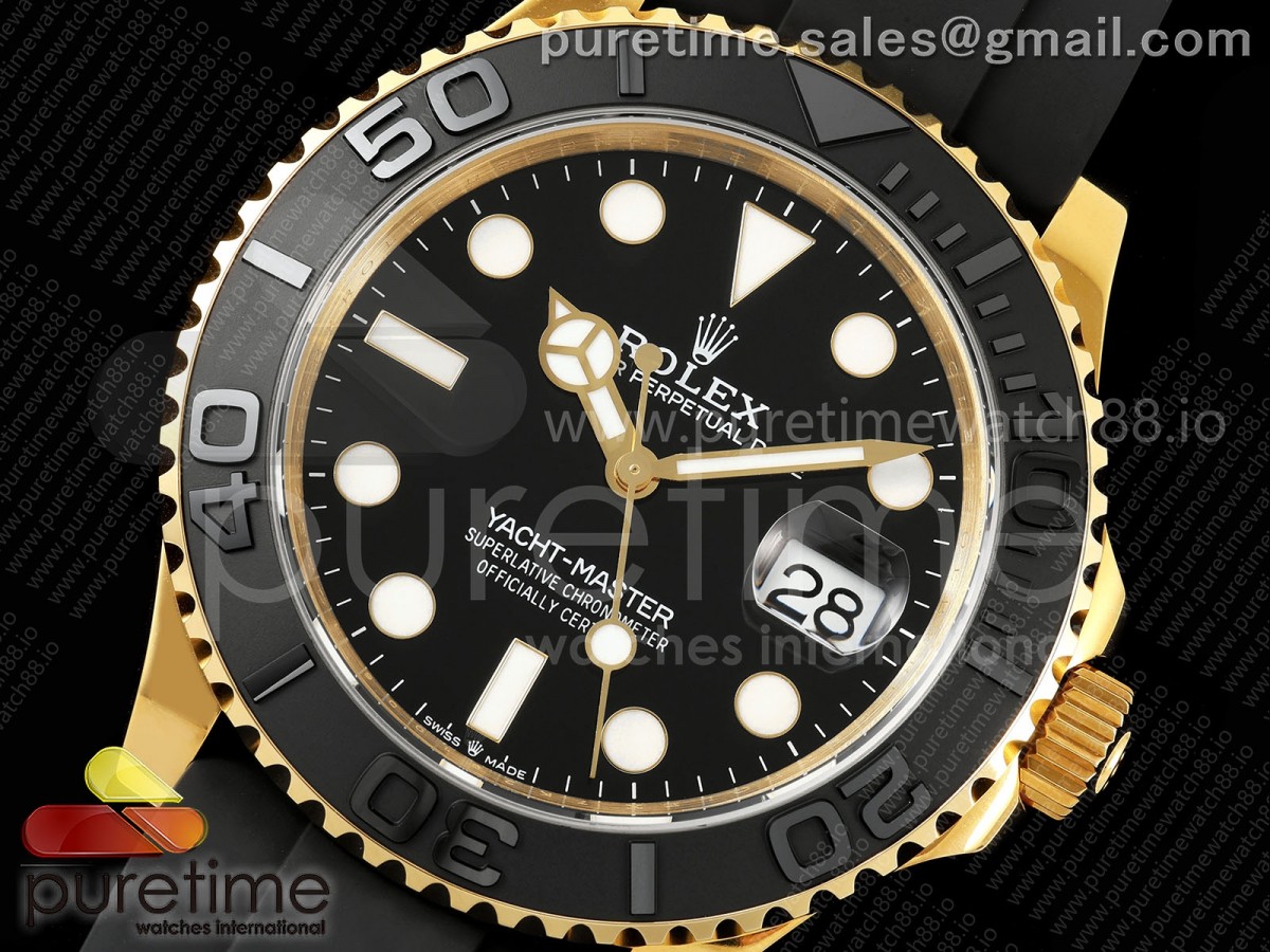 Yacht-Master 42mm YG 226658 GMF Black Dial on Oysterflex Strap JH3235 (Free Sprung)
