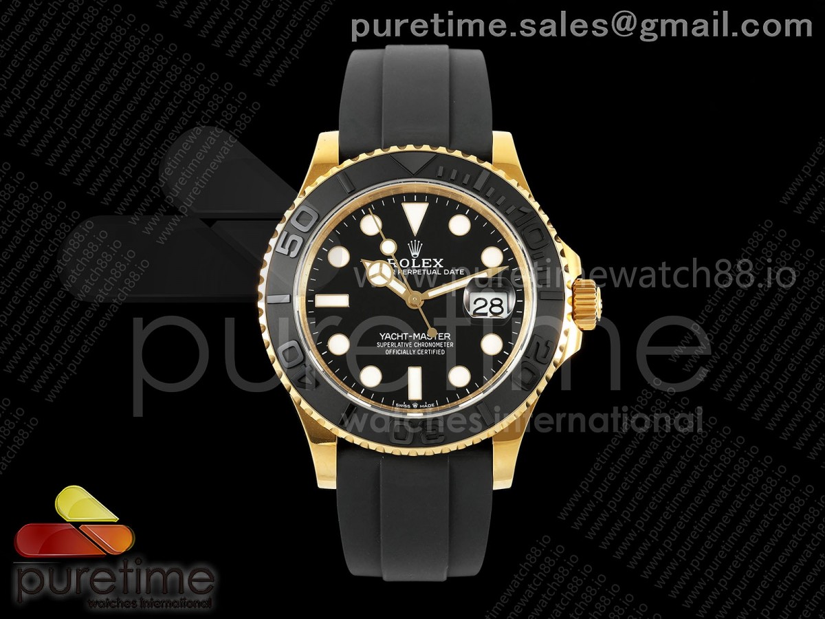 Yacht-Master 42mm YG 226658 GMF Black Dial on Oysterflex Strap JH3235 (Free Sprung)