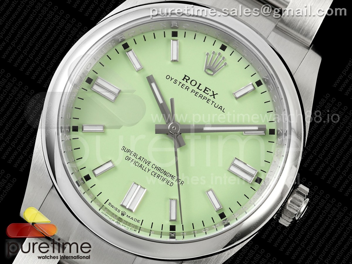 Oyster Perpetual 126000 36mm Clean Plus 904L Steel Avocado Dial DD3230