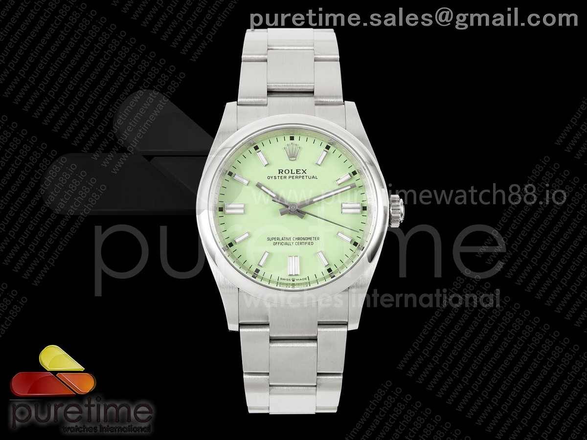Oyster Perpetual 126000 36mm Clean Plus 904L Steel Avocado Dial DD3230