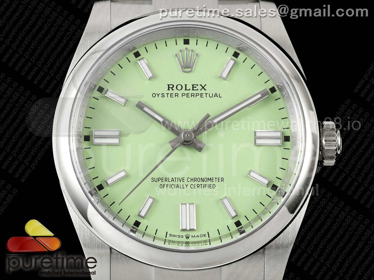 Oyster Perpetual 126000 36mm Clean Plus 904L Steel Avocado Dial DD3230