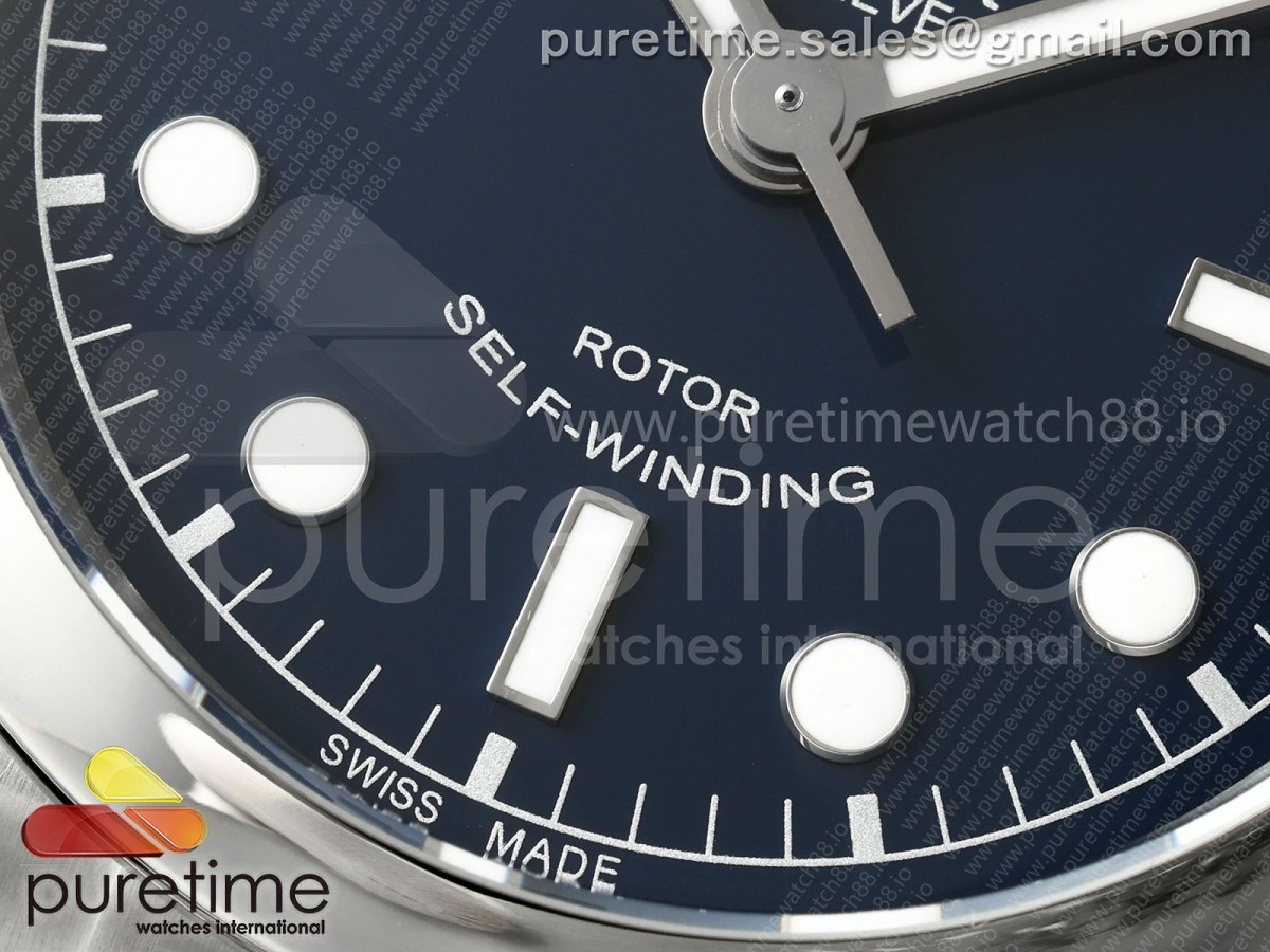 Black Bay 36mm SS KRF Blue Dial on SS Bracelet A2824