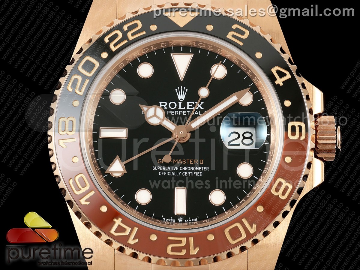 GMT-Master II 126715 CHNR Black/Brown Ceramic RCF JH3285