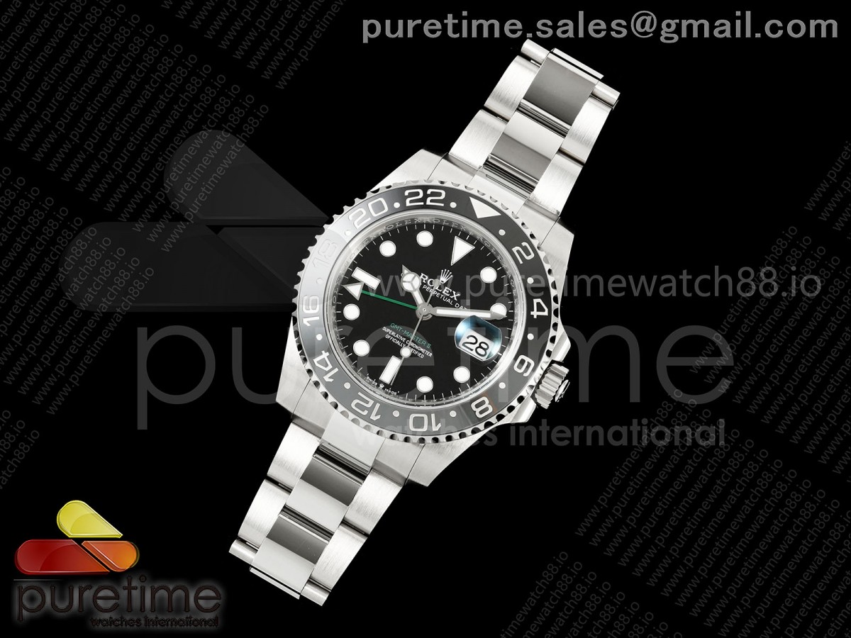 GMT-Master II 126710 GRNR Black/Gray Ceramic RCF on Oyster Bracelet JH3285