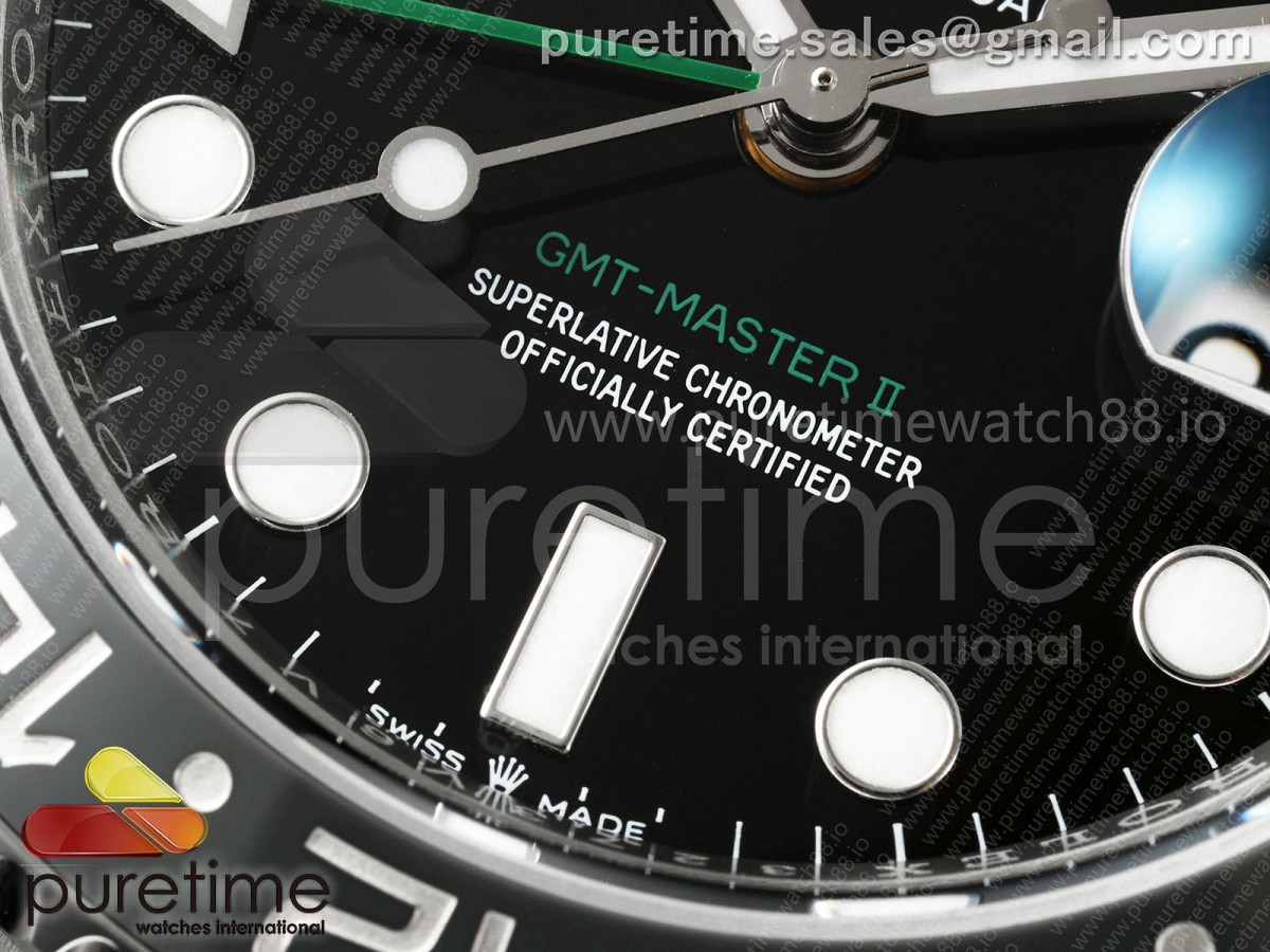 GMT-Master II 126710 GRNR Black/Gray Ceramic RCF on Oyster Bracelet JH3285