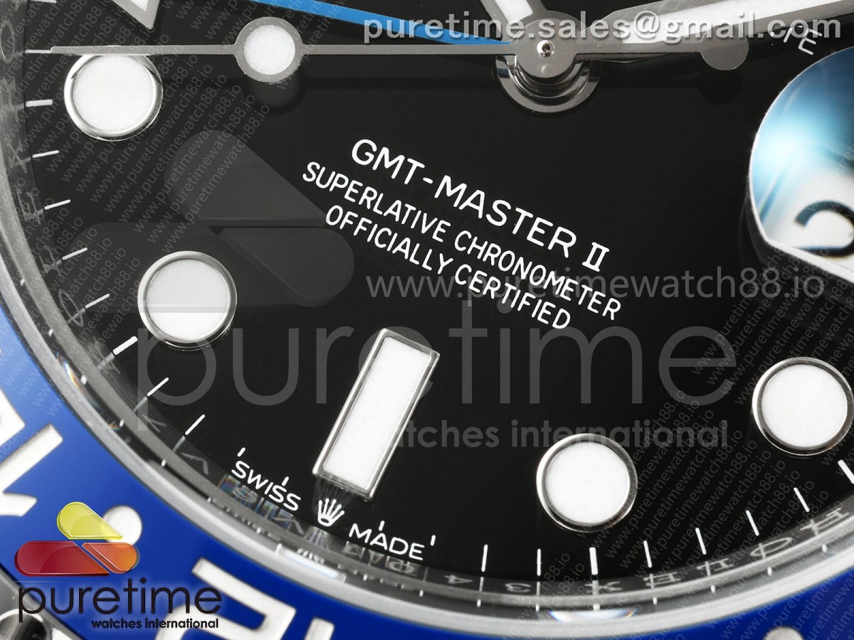 GMT-Master II 126710 BLNR Black/Blue Ceramic RCF on Oyster Bracelet JH3285