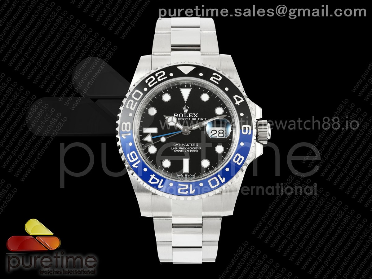 GMT-Master II 126710 BLNR Black/Blue Ceramic RCF on Oyster Bracelet JH3285