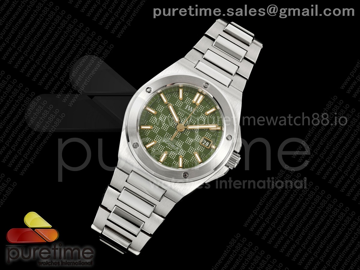 Ingenieur Automatic 40 SS MZF Green/YG Dial on SS Bracelet A2892