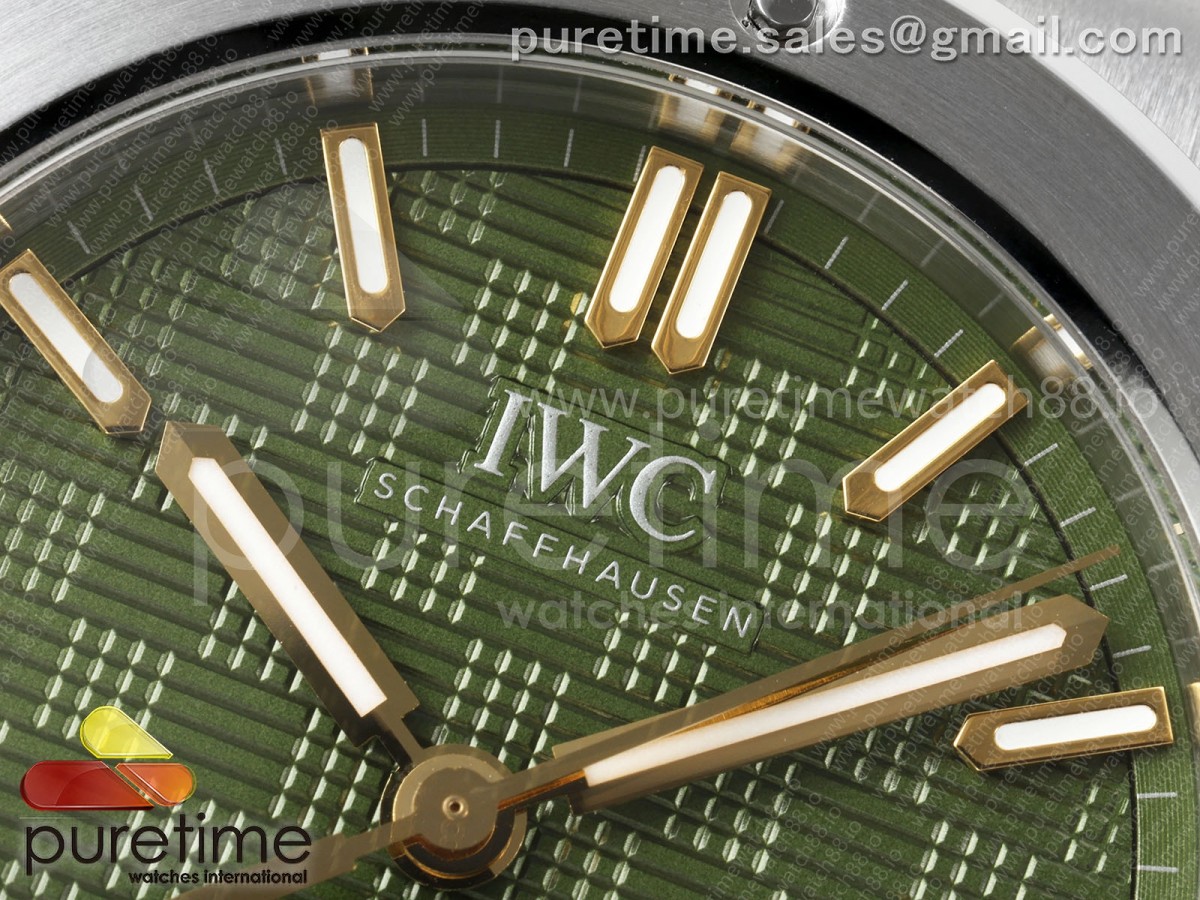 Ingenieur Automatic 40 SS MZF Green/YG Dial on SS Bracelet A2892