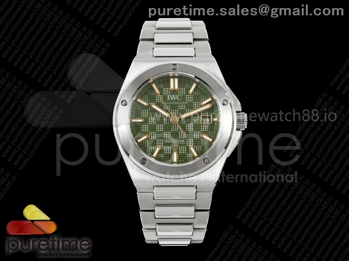 Ingenieur Automatic 40 SS MZF Green/YG Dial on SS Bracelet A2892