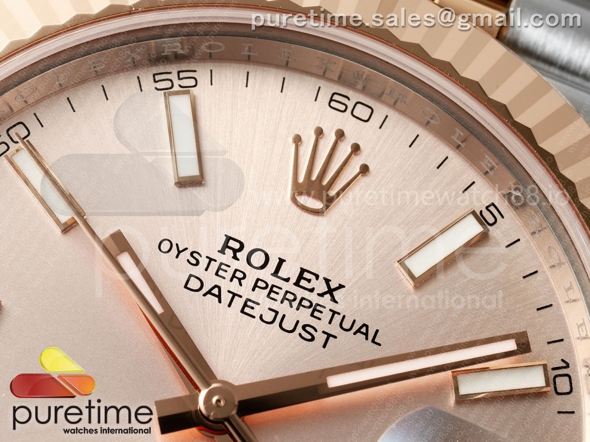 DateJust 41 126331 SS/RG RCF RG Stick Dial on Jubilee Bracelet JH3235