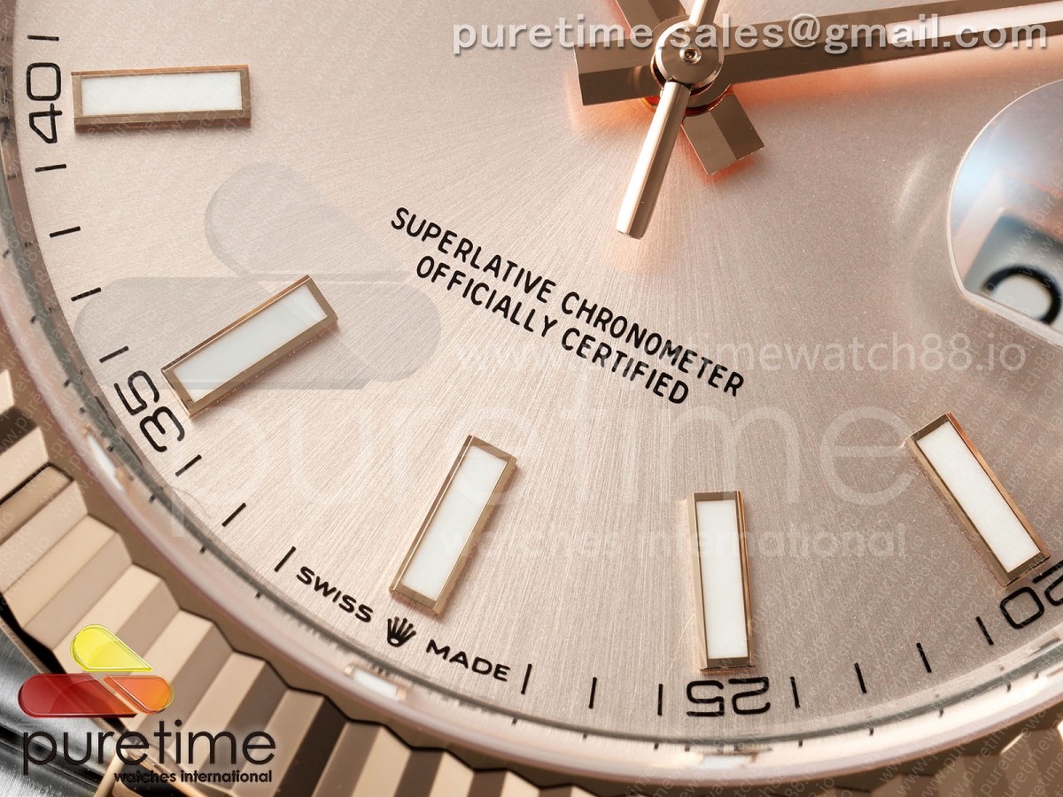 DateJust 41 126331 SS/RG RCF RG Stick Dial on Jubilee Bracelet JH3235
