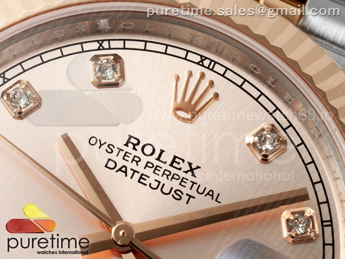 DateJust 41 126331 SS/RG RCF RG Diamonds Dial on Jubilee Bracelet JH3235