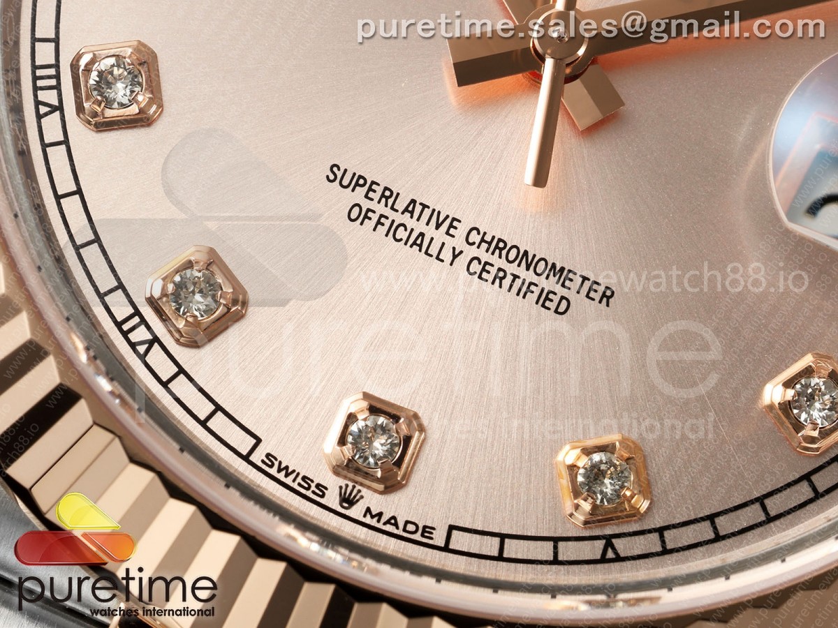 DateJust 41 126331 SS/RG RCF RG Diamonds Dial on Jubilee Bracelet JH3235