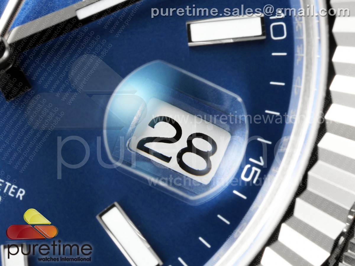 DateJust 41 126334 SS RCF Blue Stick Dial on Jubilee Bracelet JH3235