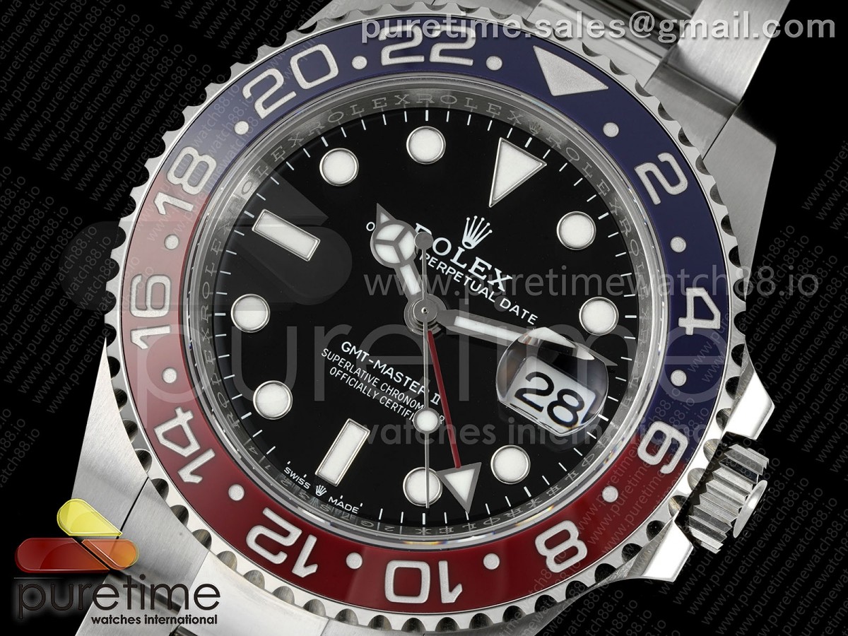 GMT-Master II 126710 BLRO 904L Steel RICH on Oyster Bracelet JH3285 (Free Sprung) V2