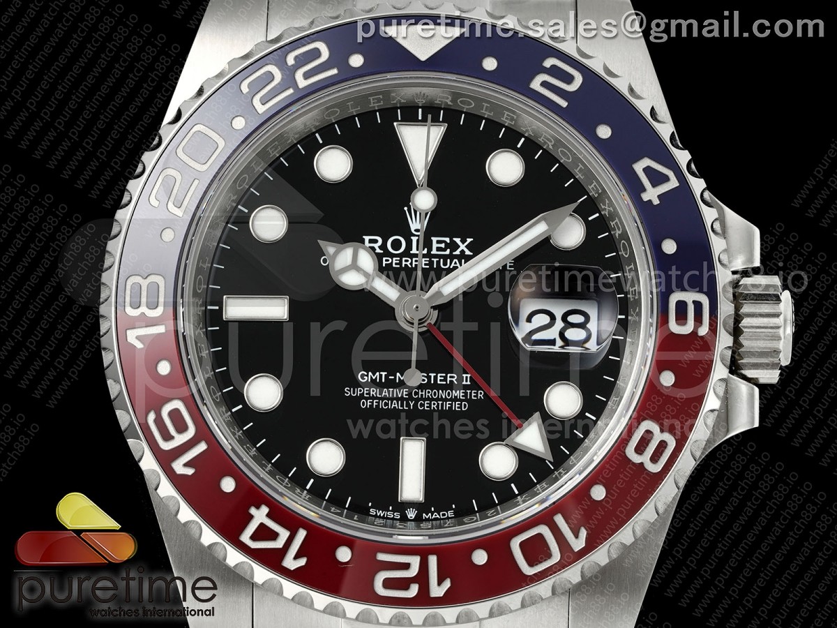 GMT-Master II 126710 BLRO 904L Steel RICH on Oyster Bracelet JH3285 (Free Sprung) V2