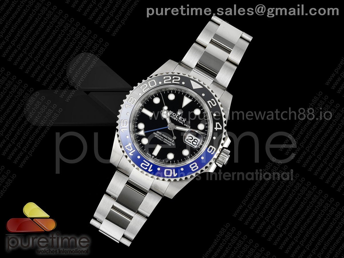 GMT-Master II 126710 BLNR 904L Steel RICH on Oyster Bracelet JH3285 (Free Sprung) V2