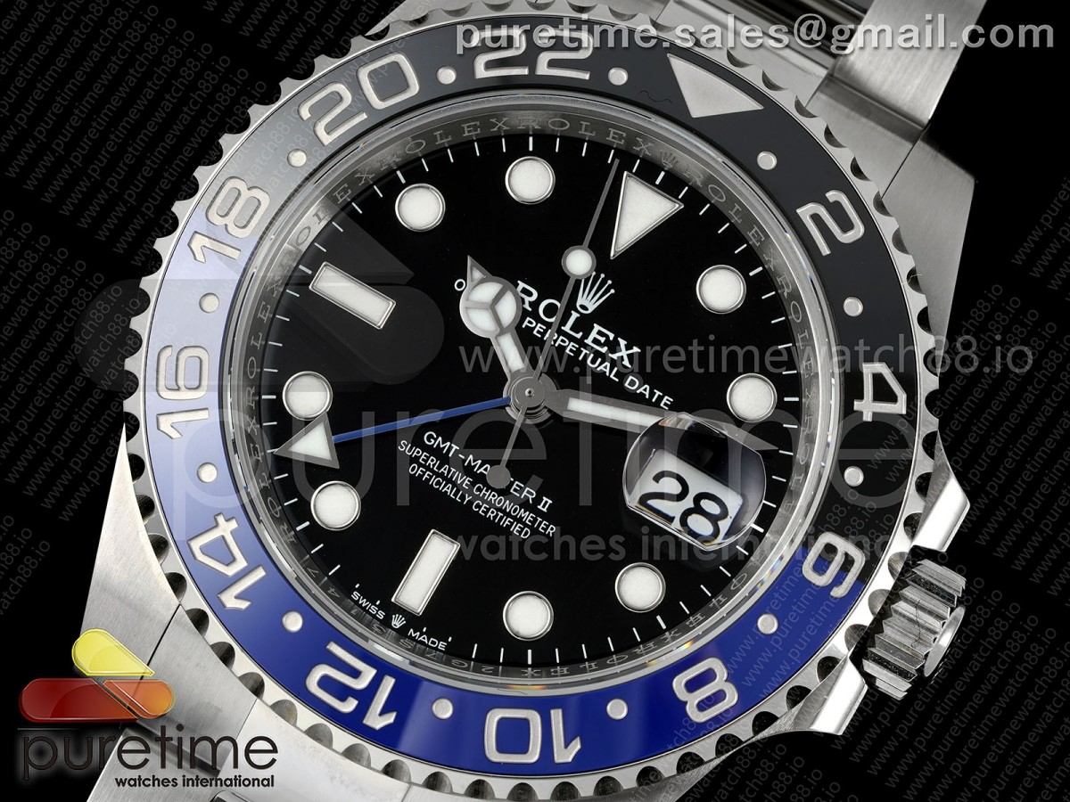 GMT-Master II 126710 BLNR 904L Steel RICH on Oyster Bracelet JH3285 (Free Sprung) V2