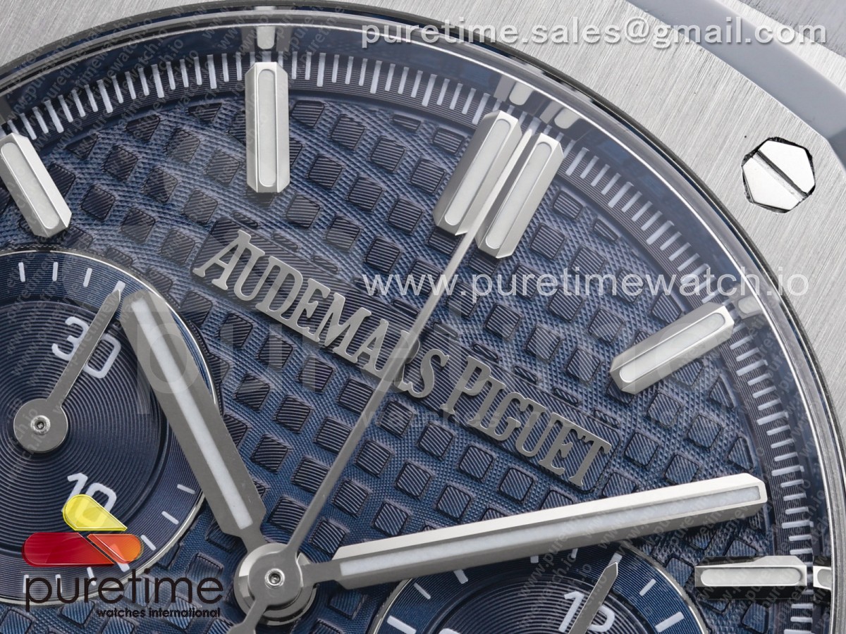 Royal Oak Chrono 26240 SS ZF Blue Dial on SS Bracelet SA4401 V2 (Free Sprung)