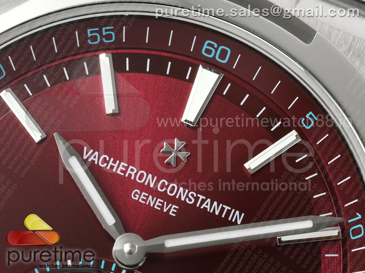 Overseas Tourbillon SS ANTF Red Dial on SS Bracelet