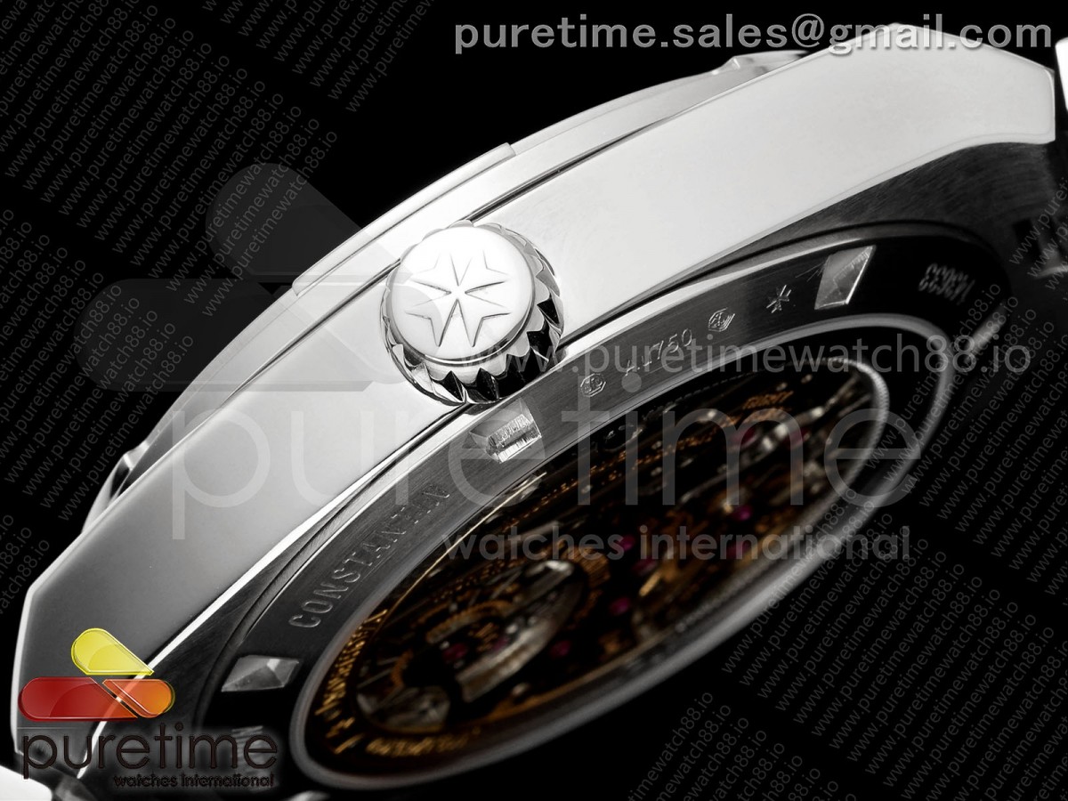 Overseas Tourbillon SS ANTF Blue Dial Diamonds Bezel on SS Bracelet