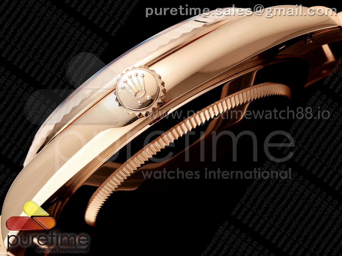 Day Date 40 RG RGF RG Crystal Dial on President Bracelet VR3255